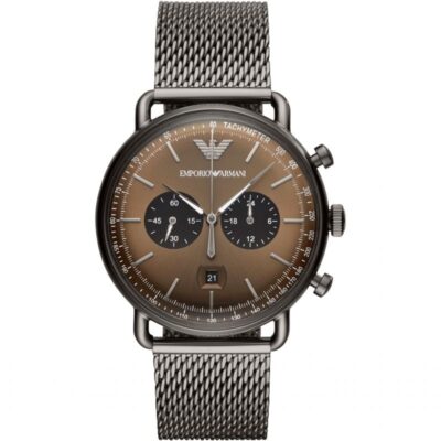 Emporio Armani Men's Gunmetal Chronograph Watch - AR11141